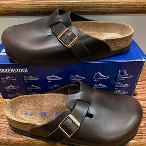 Birkenstock Boston amalfi brown 7 medium new